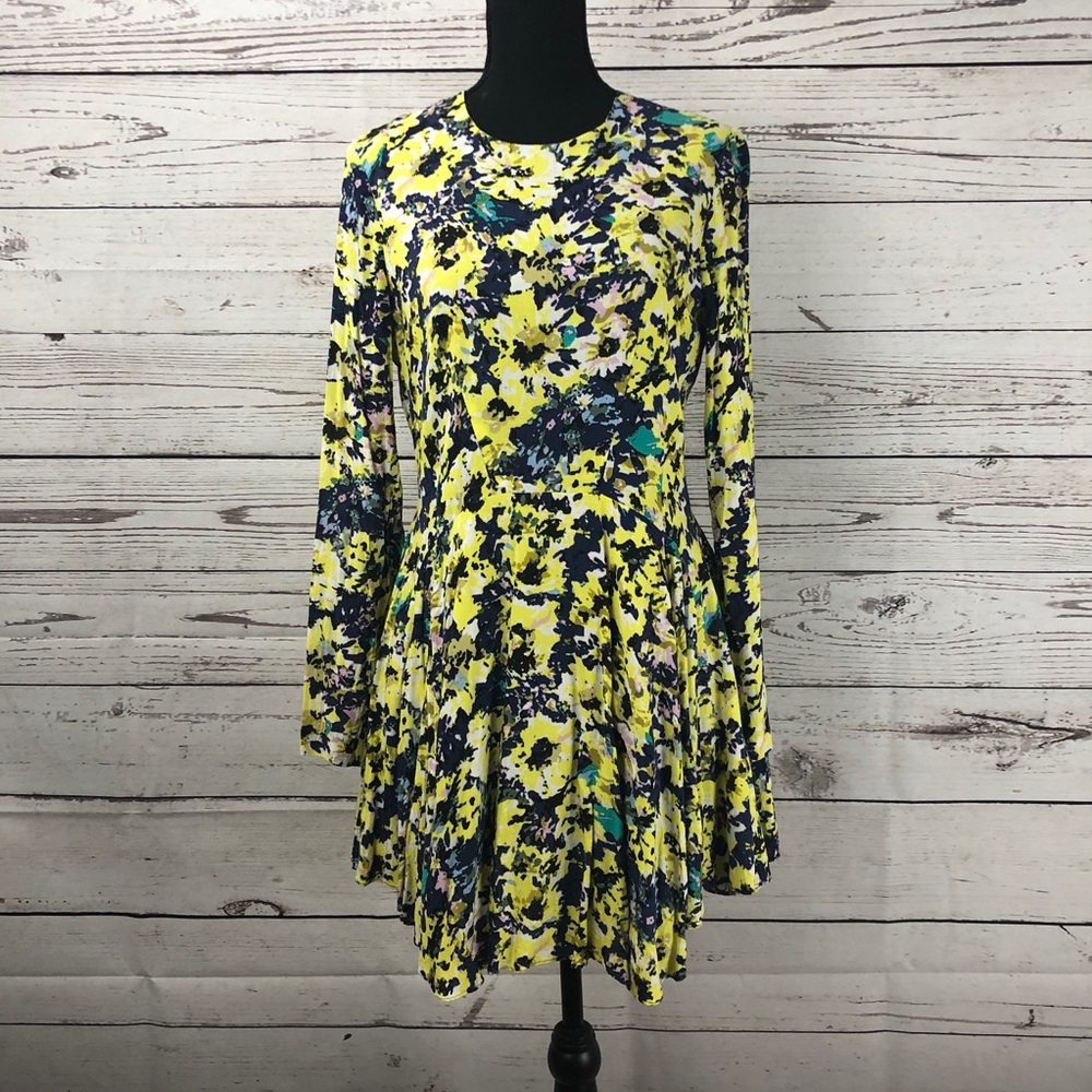 H&M Long Sleeve Hi-Lo Hem Mini Dress